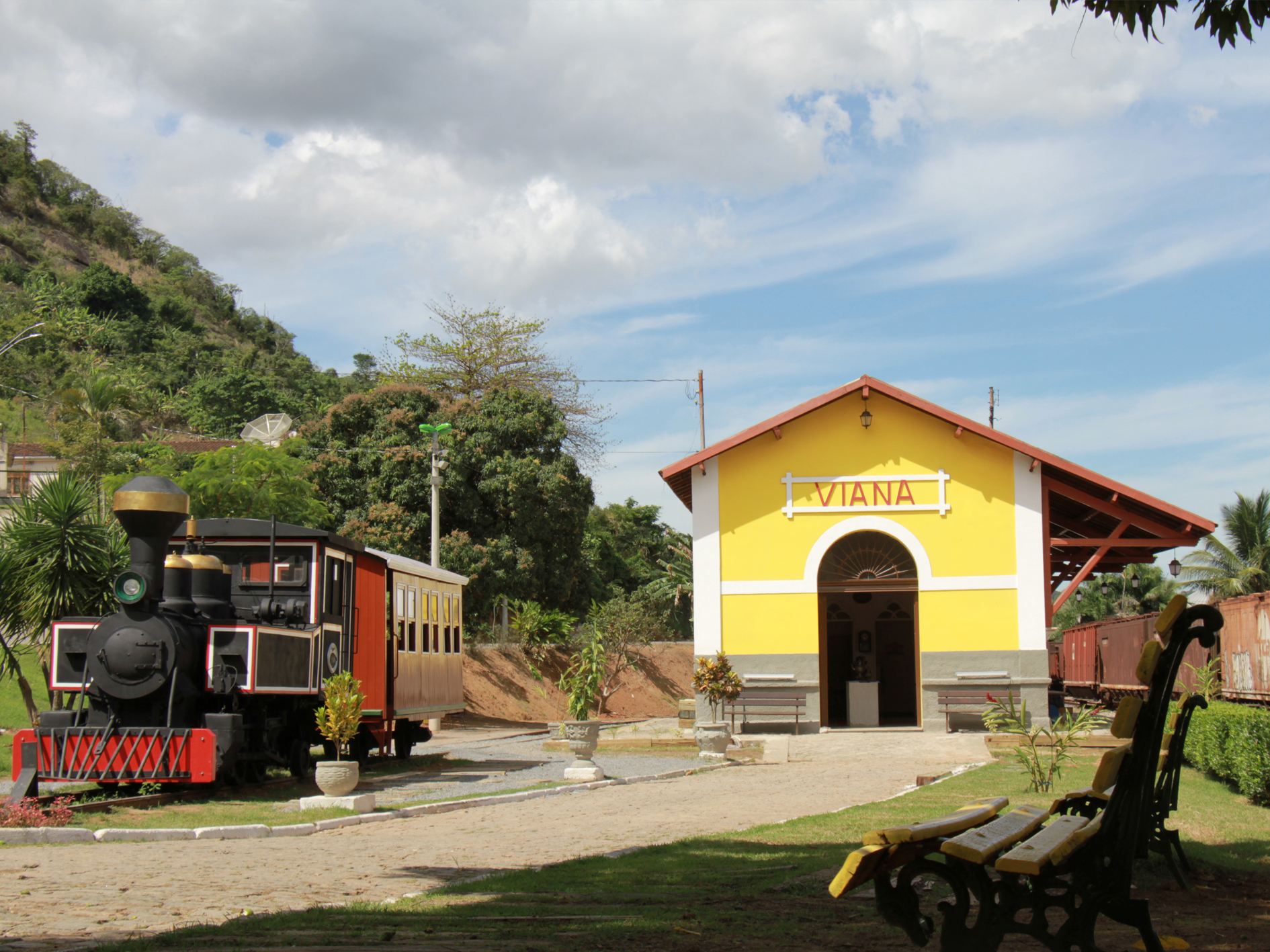 Revivendo o passado na estação centenária de Viana